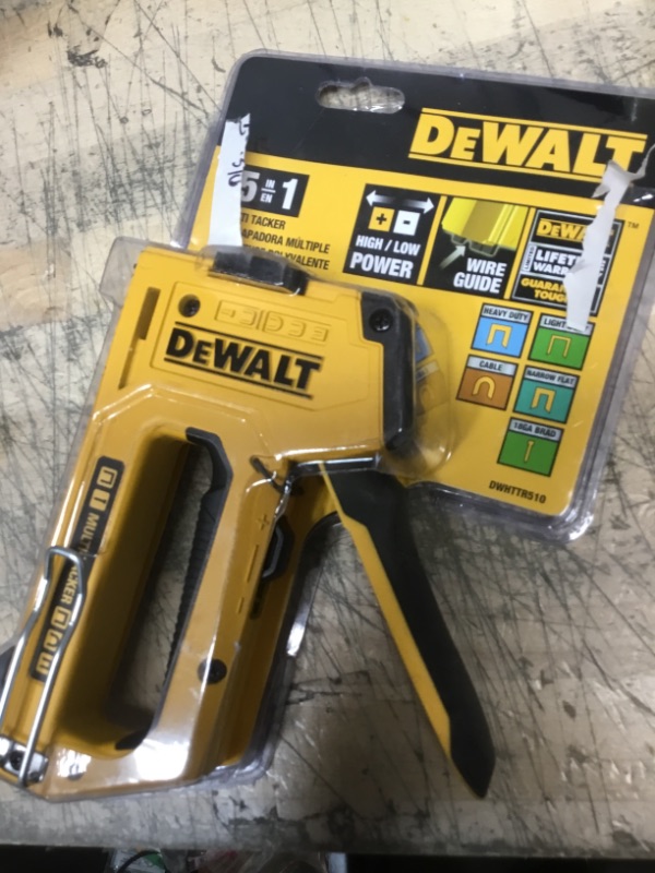 Photo 2 of 
DEWALT
5 in 1 Multi-Tacker Stapler and Brad Nailer Multi-Tool