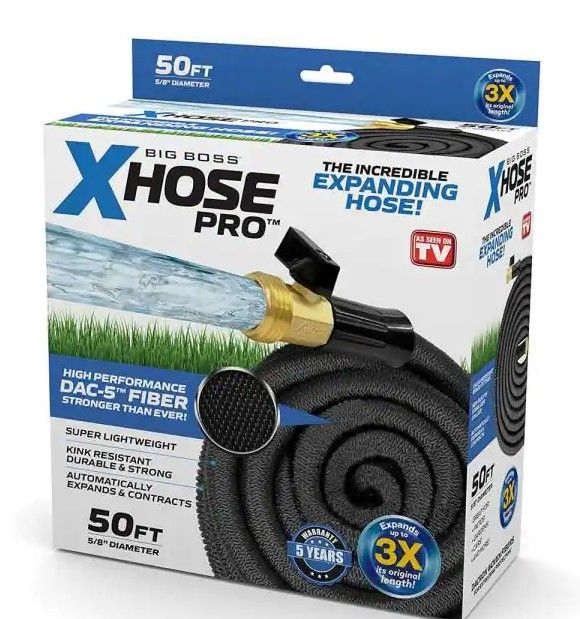 Photo 1 of 
Xhose
5/8 in. Dia x 50 ft. Pro Dac-5 High Performance Lightweight Expandable Garden Hose