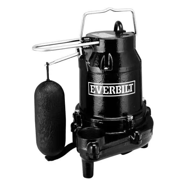 Photo 1 of 
Everbilt
3/4 HP Pro Snap Action Sump Pump