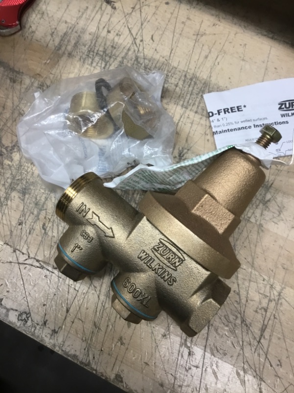 Photo 2 of 
Zurn
1 in. Brass Water Pressure-Reducing Double-Union FNPT Valve