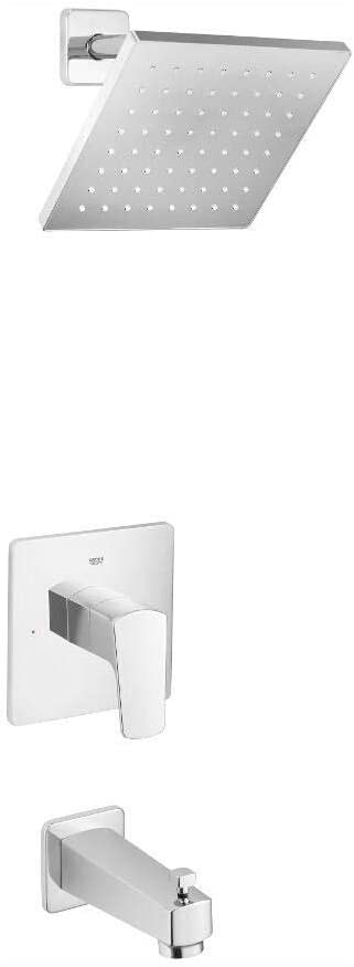 Photo 1 of GROHE 35097000 Tallinn Single Handle 1 Spray Bathtub Shower Faucet in Starlight Chrome
