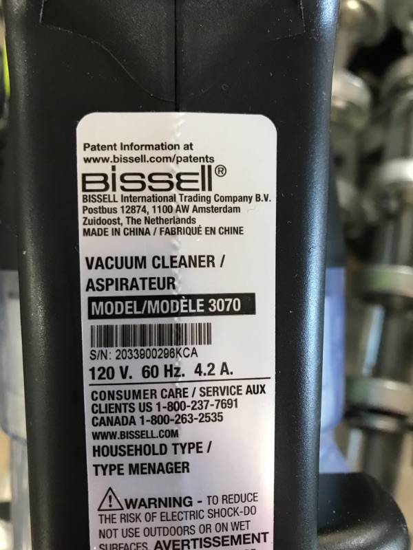 Photo 4 of BISSELL PowerGlide Pet Slim Corded Vacuum, 3070
AS IS USED