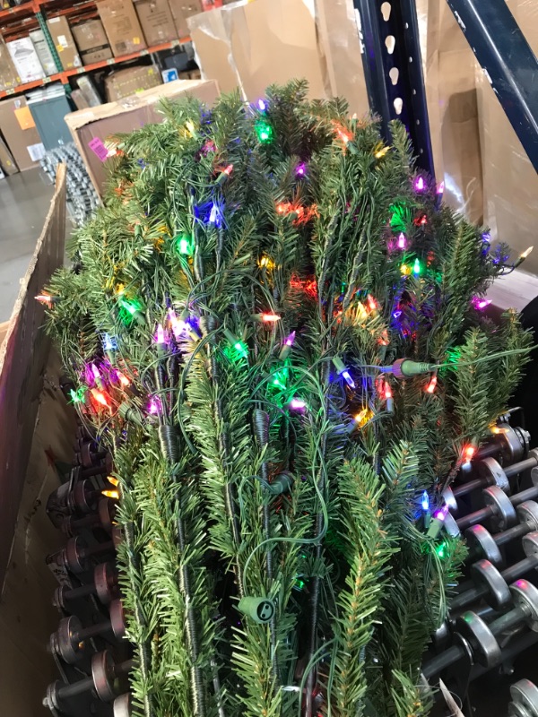 Photo 4 of National Tree Company Pre-Lit Artificial Full Christmas Tree, Green, Dunhill Fir, Dual Color LED Lights, Includes Stand, 9 Feet
PREVIOUSLY OPENED