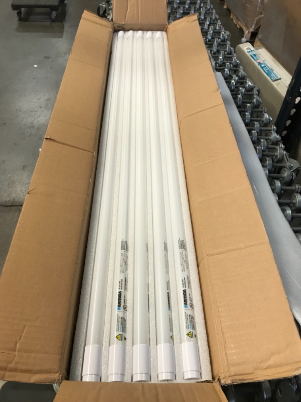 Photo 4 of PARMIDA 20-Pack 4FT LED T8 Hybrid Type A+B Light Tube, 18W, Plug & Play or Ballast Bypass, Single-Ended OR Double-Ended Connection, 5000K, 2200lm, Frosted Cover, T8 T10 T12, Shatterproof, UL & DLC
