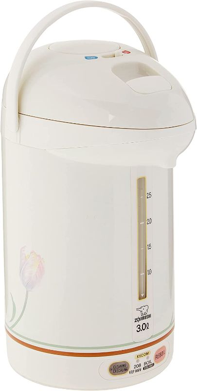 Photo 1 of Zojirushi CW-PZC30FC Micom 3.0-Liter Electric Air Pot, White
AS IS USED, MISSING POWER CORD 