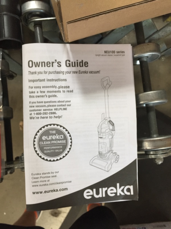 Photo 2 of Eureka Airspeed Ultra-Lightweight Compact Bagless Upright Vacuum Cleaner, Replacement Filter, Green
AS IS USED, MISSING SMALL BRUSH ACCESSORY, PLEASE SEE PHOTOS 