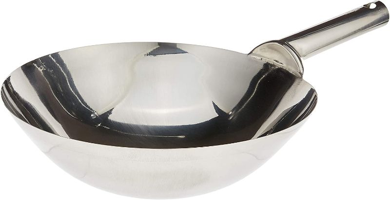 Photo 1 of Winco Stainless Steel Welded Joint Wok, 14-Inch
AS IS USED,. PLEASE SEE PHOTOS 