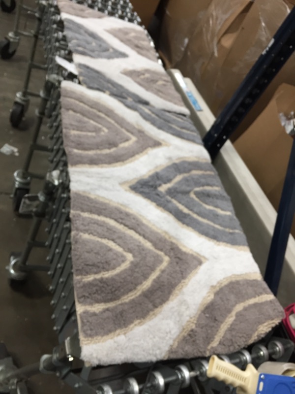 Photo 1 of Cotton Bath Mat Set- 2 Piece 100 Percent Cotton Mats- Reversible, Soft, Absorbent and Machine Washable Bathroom Rugs 
34.5" X 21" AND 41" X 23.5" 
AS IS USED, PLEASE SEE PHOTOS 