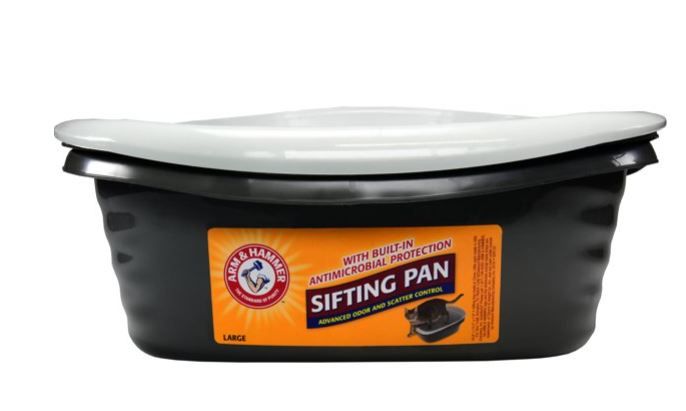 Photo 1 of Arm & Hammer Light Gray Sifting Cat Litter Box, Large, 15.21" W x 18" L
AS IS USED, MISSING ONE GREY BIN 