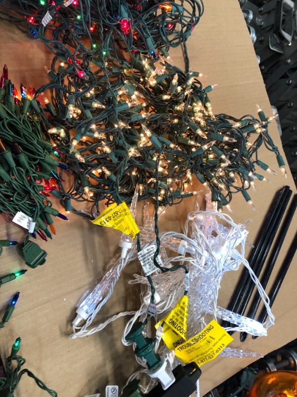 Photo 1 of ASSORTED BAG OF CHRISTMAS LIGHTS
**USED, NO STOCK PHOTO, NO RETURNS, SOLD AS IS**