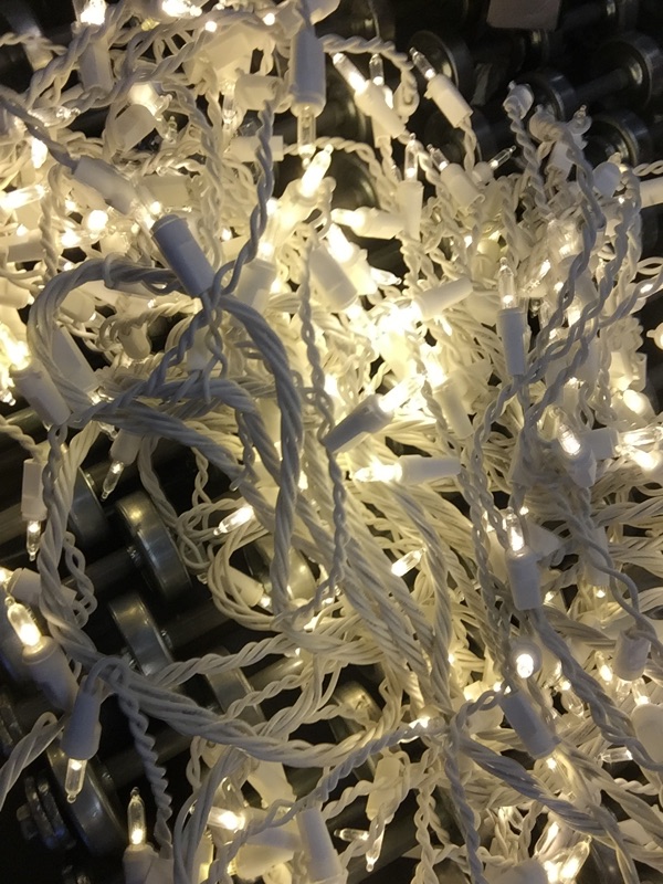 Photo 3 of 26.5 ft. 300-Light Warm White Mini Icicle LED Steady Lit Super Bright Lights
