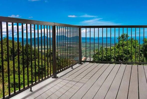 Photo 1 of (1 box missing hardware) 
Peak Aluminum Railing 4 ft. Black Aluminum Picket and Spacer (pack of 4)