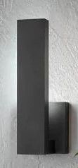 Photo 1 of Vanderhoven 1-Light Sand Black Outdoor Integrated LED Wall Lantern Sconce with Etched Glass