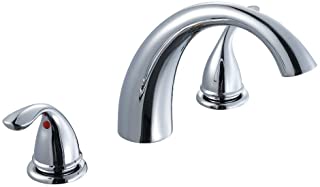 Photo 1 of (PARTS ONLY SALE: missing manual) 
Glacier Bay Builders 2-Handle Deck-Mount Roman Tub Faucet in Polished Chrome