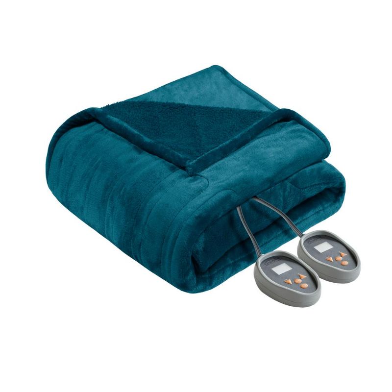 Photo 1 of 100% Polyester Solid Microlight to Berber Heated Blanket - Olliix BR54-1937

NOT FUNCTIONAL