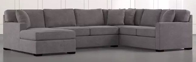 Photo 1 of (BOX 3 OF 3) 
(NEEDS BOX 1&2 FOR COMPLETION)
(THIS IS NOT A COMPLETE SET)
(STOCK PHOTO INACCURATELY REFLECTS ACTUAL PRODUCT)
sectional sofa, grey 