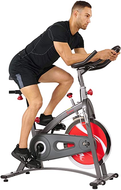 Photo 1 of (PARTS ONLY: missing manual/hardware; COSMETIC DAMAGES)
Sunny Health & Fitness Indoor Cycling Exercise Bike