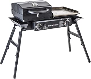 Photo 1 of (DENTED EDGE)
Blackstone Tailgater Stainless Steel 2 Burner Portable Gas Grill and Griddle Combo Total 35,000 BTUs