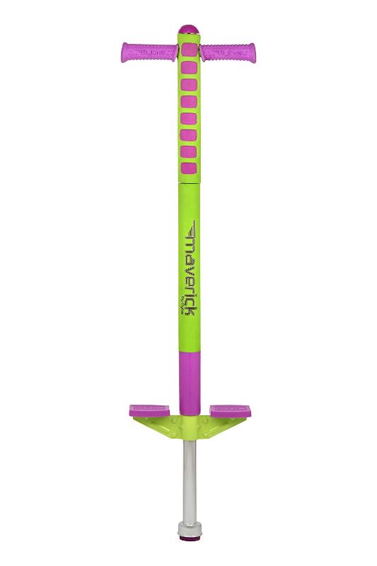 Photo 1 of (BROKEN JUMPING POLE)
Flybar Maverick Pogo Stick Limited Edition Lime/Purple
