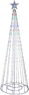 Photo 1 of (NOT FUNCTIONAL)
Alpine Corporation LUC138MC Tall Artificial Christmas Tree with Multi-Color Lights and Star Topper, 28" x 28" x 86"