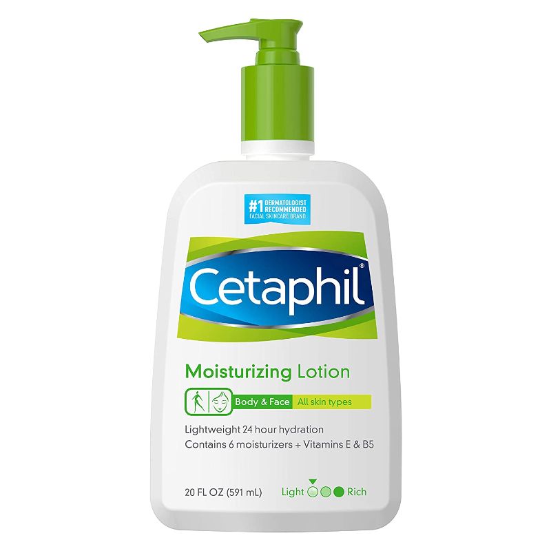 Photo 1 of CETAPHIL Moisturizing Lotion | 20 fl oz | Hydrating Moisturizer For All Skin Types | Instant Hydration lasting up to 24 Hrs | For Sensitive Skin | No Added Fragrance| Dermatologist Recommended Brand
