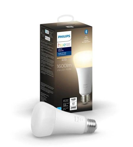 Photo 1 of Philips Hue
100-Watt Equivalent A21 LED Dimmable Smart Wireless Light Bulb White with Bluetooth