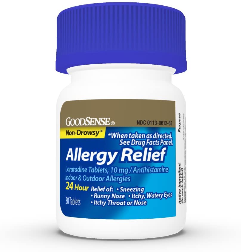 Photo 1 of **expires 05/2022** 6-pack: GoodSense Allergy Relief Loratadine Tablets 10 mg, Antihistamine, Allergy Medicine for 24 Hour Allergy Relief, 30 Count
