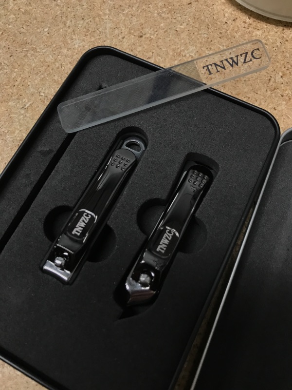 Photo 3 of 3-pack : TNWZC Nail Clippers for Thick Nails with Nail Catcher, Heavy Duty Stainless Steel Nail Cutter with Nail File, 3 PCS Toenail & Fingernail Clippers for Men & Women, Professional Nail Clippers for Travel