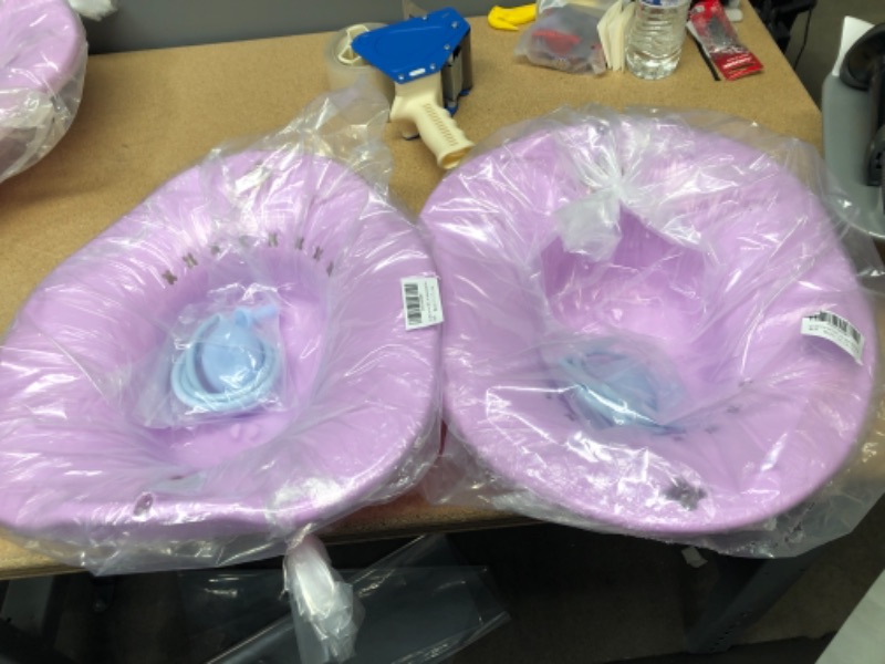 Photo 2 of 2-PACK : Ownsig Sitz Bath for Toilet Seat Yoni Steam Seat Tub Steaming Cleaning Female Maternity Bath Seat Postpartum Care Kit without Irrigator 1Pcs Purple
