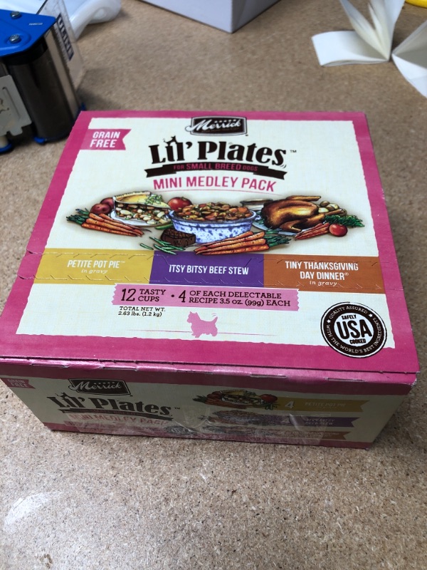 Photo 2 of **EXPIRE 10/04/2023** Merrick Lil’ Plates Grain Free Small Breed Wet Dog Food (Case of 12)
