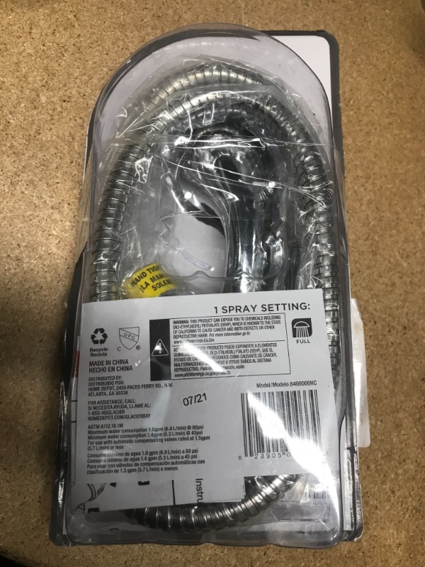 Photo 1 of 1-Spray Hand Shower, Chrome

