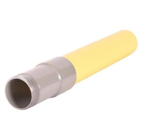 Photo 1 of 1-1/4 in. IPS Poly DR 11 to 1-1/4 in. MIP Underground Yellow Poly Gas Transition
