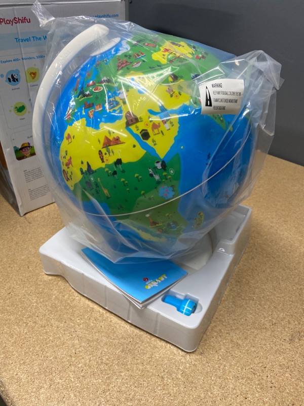 Photo 2 of Orboot Earth by PlayShifu (App Based): Interactive AR Globe for Kids, STEM Toy for Boys & Girls Ages 4 -10 | Educational Toy Gift (No Borders, No Names On Globe)
