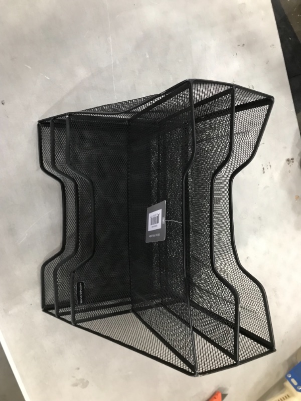 Photo 1 of Mind Reader Mesh Desk Organizer 5 Trays Desktop Document Letter Tray for Folders, Mail, Stationary, Desk Accessories
