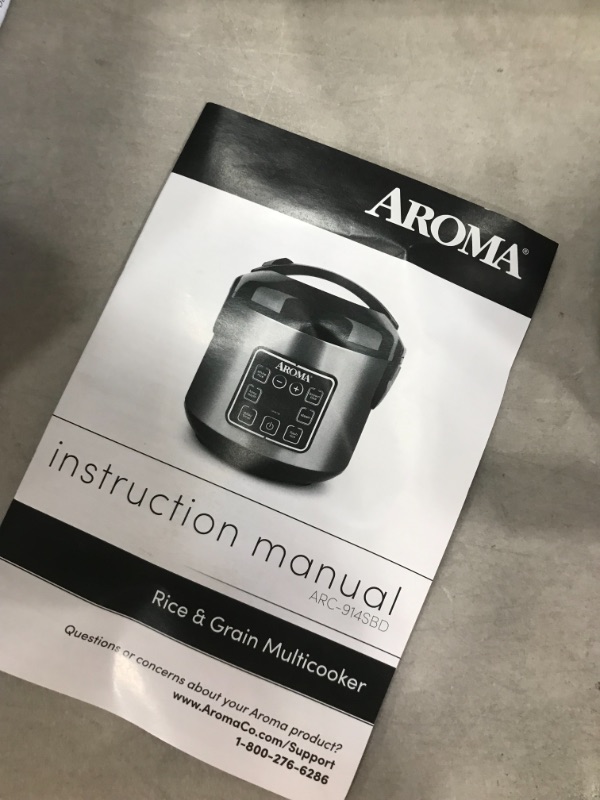 Photo 1 of Aroma Digital Rice Cooker and Food Steamer, Silver, 8 Cup
