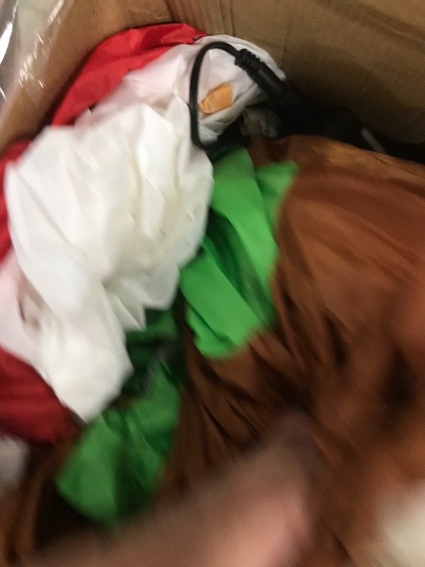 Photo 1 of inflateable satna claus on helicopter