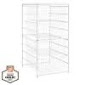 Photo 1 of 34.75 in. H x 21.50 in. W White Steel 4-Drawer Close Mesh Wire Basket
