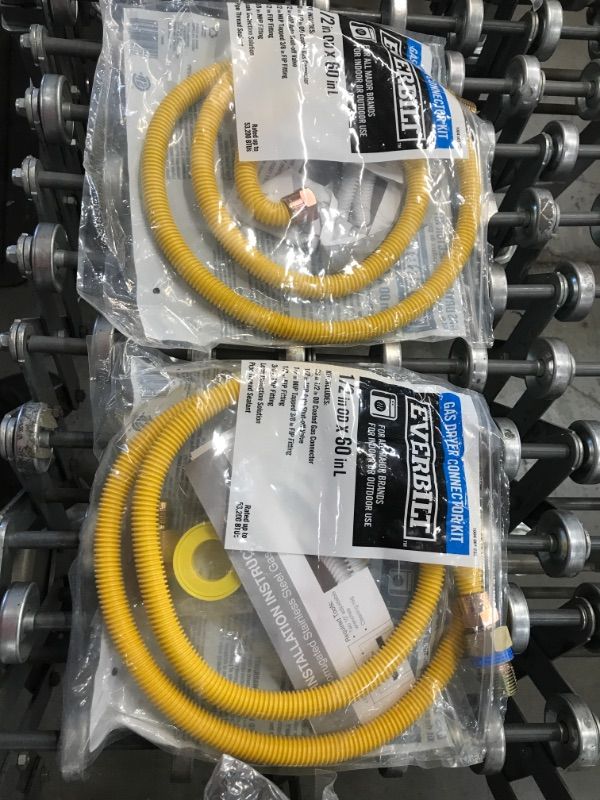 Photo 1 of 5 ft. Gas Dryer Connector Kit 2-PACK