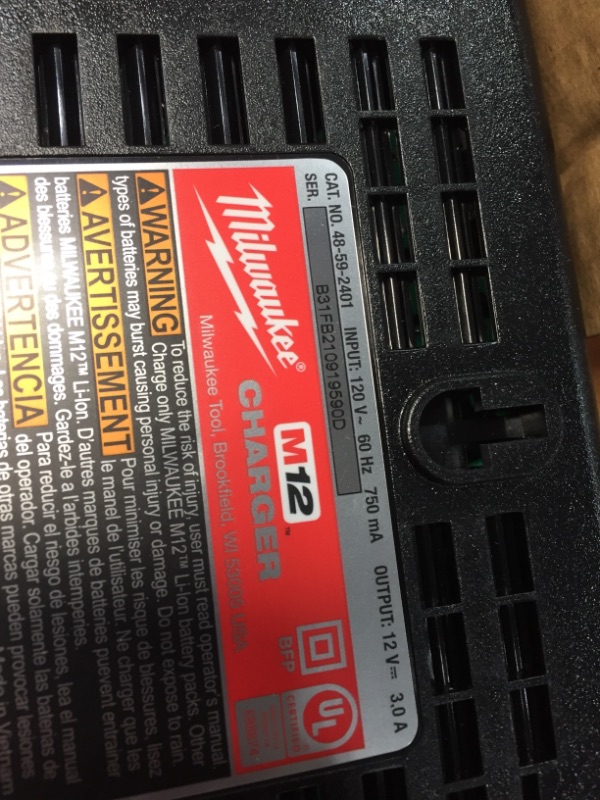 Photo 4 of M12 12-Volt Lithium-Ion 4.0 Ah and 2.0 Ah Battery Packs and Charger Starter Kit
