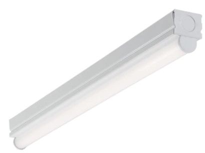 Photo 1 of 2 ft. 1-Light Linear White Integrated LED Ceiling Strip Light with 1050 Lumens, 4000K
