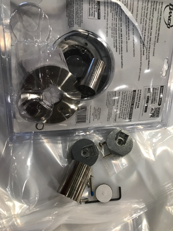 Photo 3 of 1-Handle Valve Trim Kit in Brushed Nickel for MOEN Tub/Shower Faucets (Valve Not Included)
