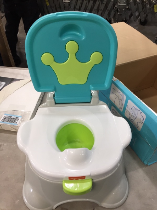 Photo 2 of Fisher-Price Royal Stepstool Potty, Blue
