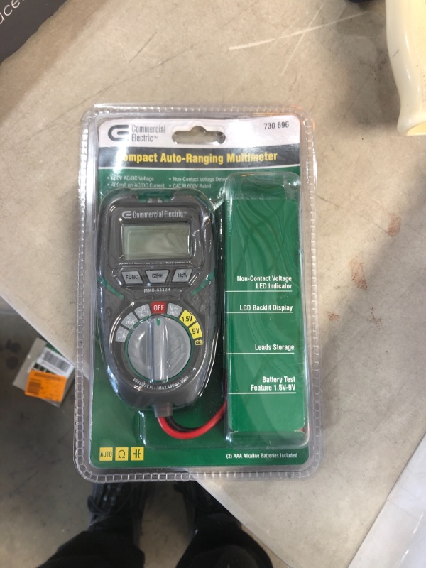 Photo 2 of Commercial Electric
Pocket Size Auto Ranging Multimeter