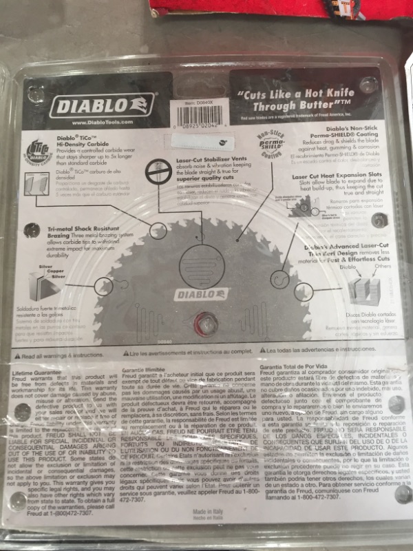 Photo 3 of DIABLO 8-1/4 in. x 40-Tooth Finish Circular Saw Blade