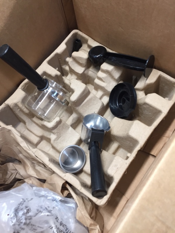 Photo 2 of BELLA (13683) Personal Espresso Maker with Steam Wand, Glass Decanter & Permanent Filter, Black
***NON-FUNCTIONAL PARTS ONLY!!!!***