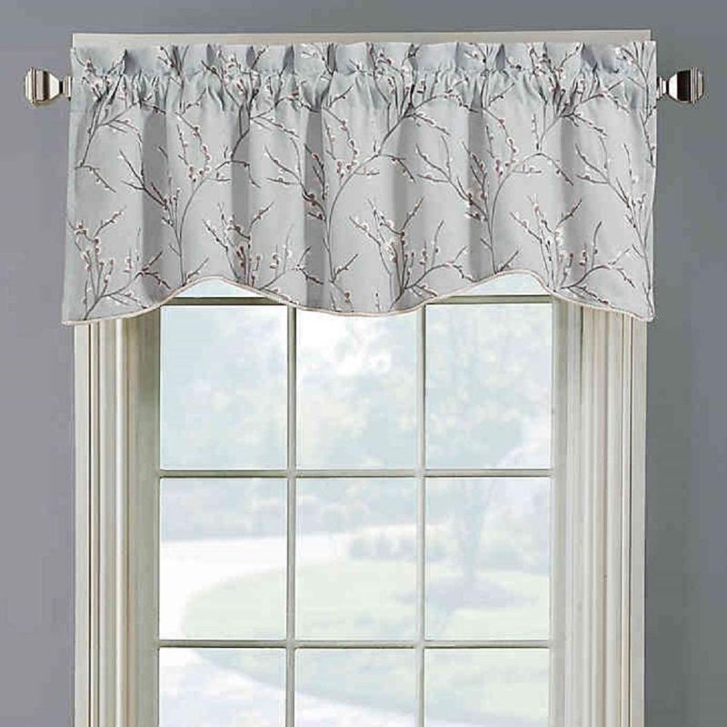 Photo 1 of Allendale Eden Lined Embroidered Window Valance
