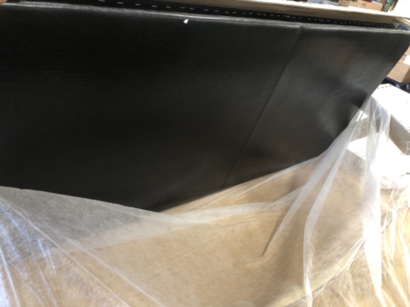 Photo 1 of Crown Mark Erin Black Full Upholstered Panel Bed