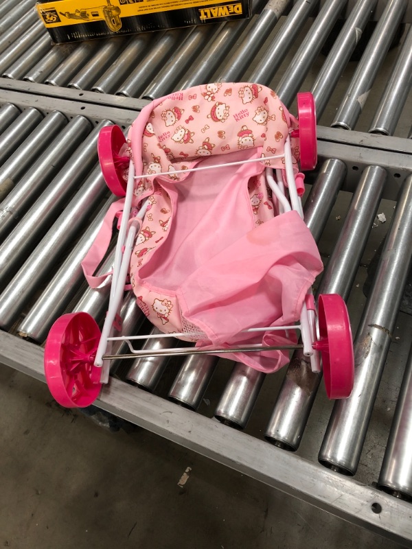 Photo 1 of Hauck Toys for Kids Diana Doll's Pram with Carry Bag, Easy to Fold, Hello Kitty Edition, Pink
