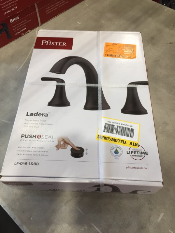 Photo 2 of *factory packaged/ strapped*
Pfister Ladera 8 in. Widespread 2-Handle Bathroom Faucet in Matte Black