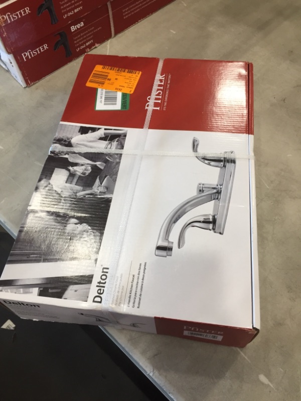 Photo 2 of *factory packaged/ strapped*
Pfister Delton 2-Handle Standard Kitchen Faucet in Polished Chrome